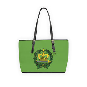 Order of the Amaranth Handbag - Green PU Leather With Ample Interior - Bricks Masons