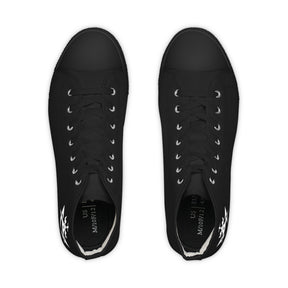 Allied Masonic Degrees Sneaker - High Top Black & White AMD White Emblem - Bricks Masons
