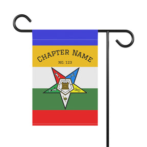 OES Yard Flag - Colorful Printed Design With Personalization - Bricks Masons
