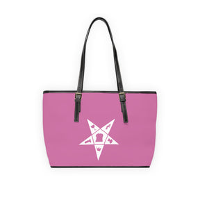 OES Handbag - Custsomizable Pink PU Leather - Bricks Masons