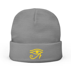 Ancient Egypt Beanie - Knit Embroidery Emblem - Bricks Masons