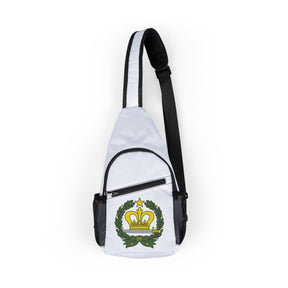 Order of the Amaranth Crossbody Bag - White With Multiple Pockets - Bricks Masons