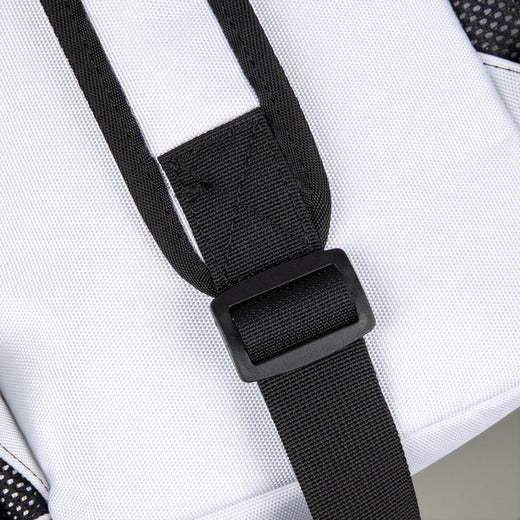 LOCOP Crossbody Bag - Purple & White Nylon With Multiple Pockets - Bricks Masons