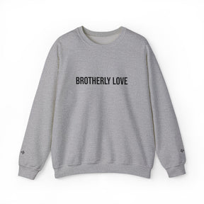 Master Mason Blue Lodge Sweatshirt - Brotherly Love Front & Sleeves Embroidery - Bricks Masons