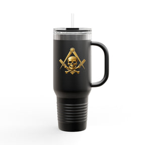 Widows Sons Ringneck Tumbler - Square & Compass with Skull and Bones - Bricks Masons