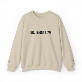 Master Mason Blue Lodge Sweatshirt - Brotherly Love Front & Sleeves Embroidery - Bricks Masons
