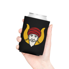 GROTTO Can Cooler - Black With Polyester Exterior - Bricks Masons