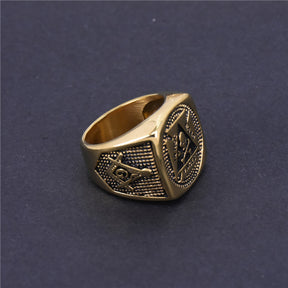 Knights Templar Commandery Ring - Gold IN HOC VINCES SIGNO - Bricks Masons