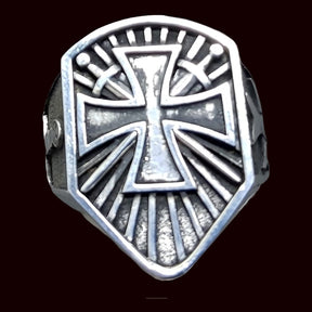 Templar Cross Ring Silver 2.5 x 1.7 cm 14 g Art 772 - Bricks Masons