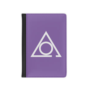 LOCOP Passport Cover - Purple PU Leather With  Inner Compartments - Bricks Masons