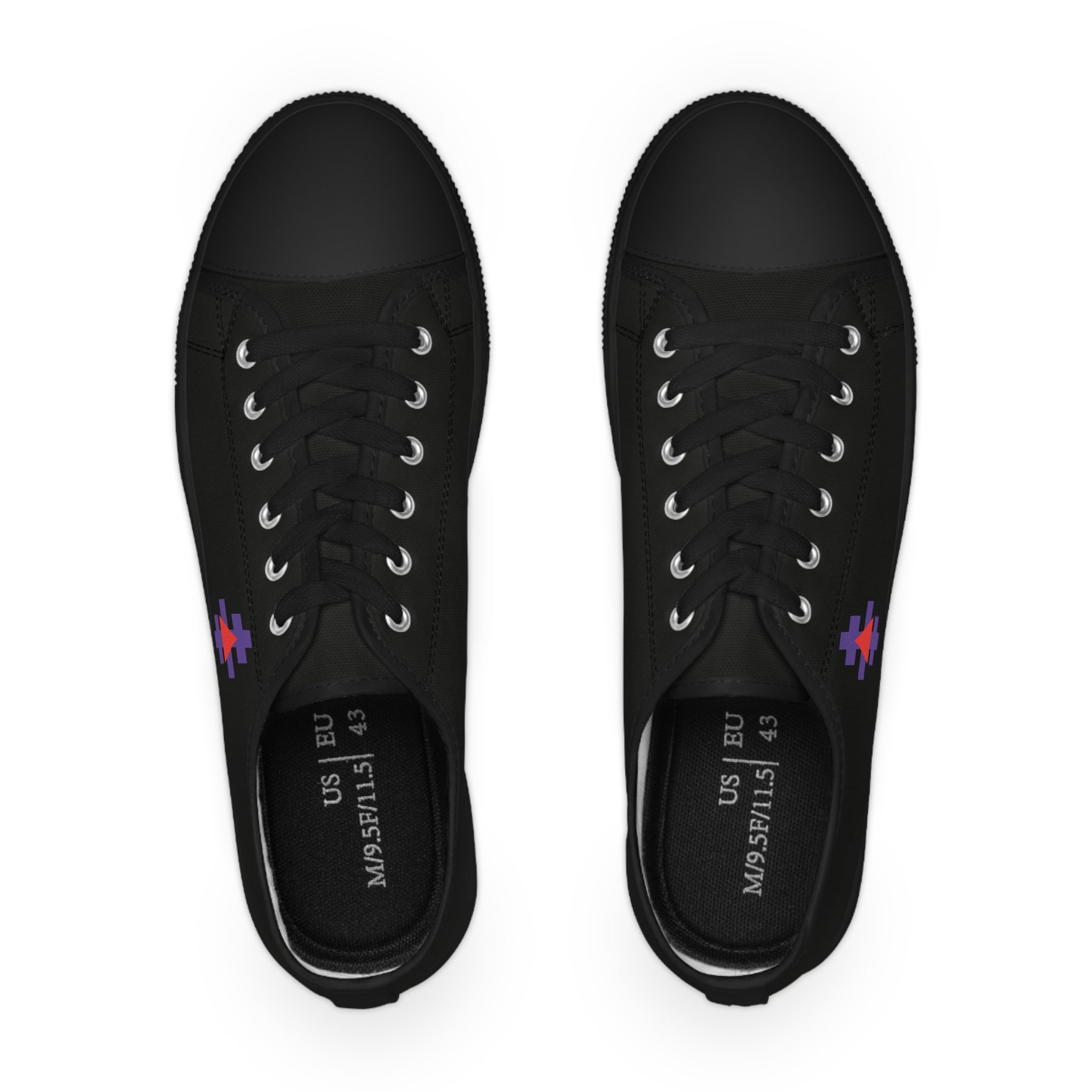 Knight Templar Priests Sneaker - Low Top Sneaker Black & White - Bricks Masons