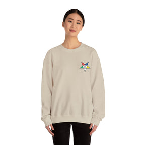 OES Sweatshirt - Crewneck Embroidered Emblem - Bricks Masons