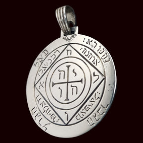 Wiccan Pendant Fifth Pentacle consecrated to Saturn Silver 3 cm 13 g 3 cm 44 Seals of Solomon Art 794 - Bricks Masons