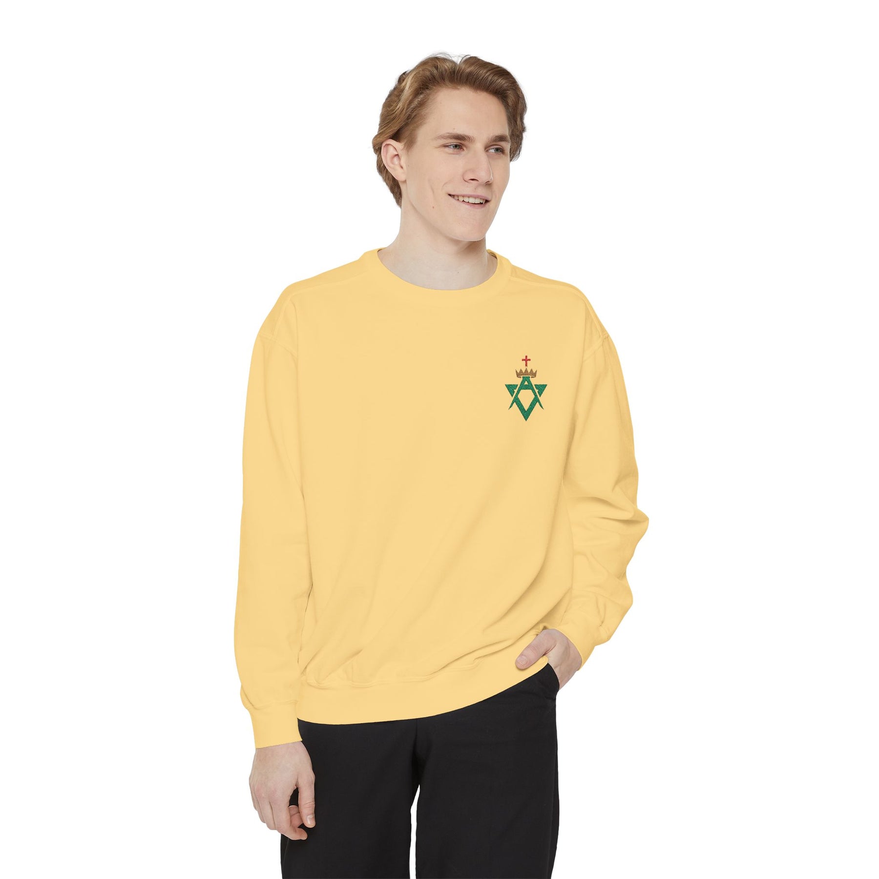 Allied Masonic Degrees Sweatshirt - Embroidered AMD Crest - Bricks Masons