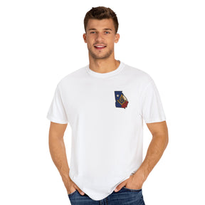 Master Mason Blue Lodge T-Shirt - Garment-Dyed Georgia Mason - Bricks Masons