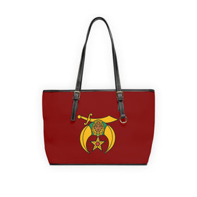 Daughters of Sphinx Handbag - Maroon PU Leather With Ample Interior - Bricks Masons
