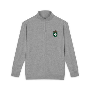 Order of Saint Lazarus Sweatshirt - Embroidered Crowned Shielded Cross - Bricks Masons