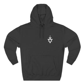 Allied Masonic Degrees Hoodie - Three-Panel Fleece Front Embroidery Design - Bricks Masons