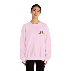 OES Sweatshirt - Crewneck Embroidered Emblem - Bricks Masons
