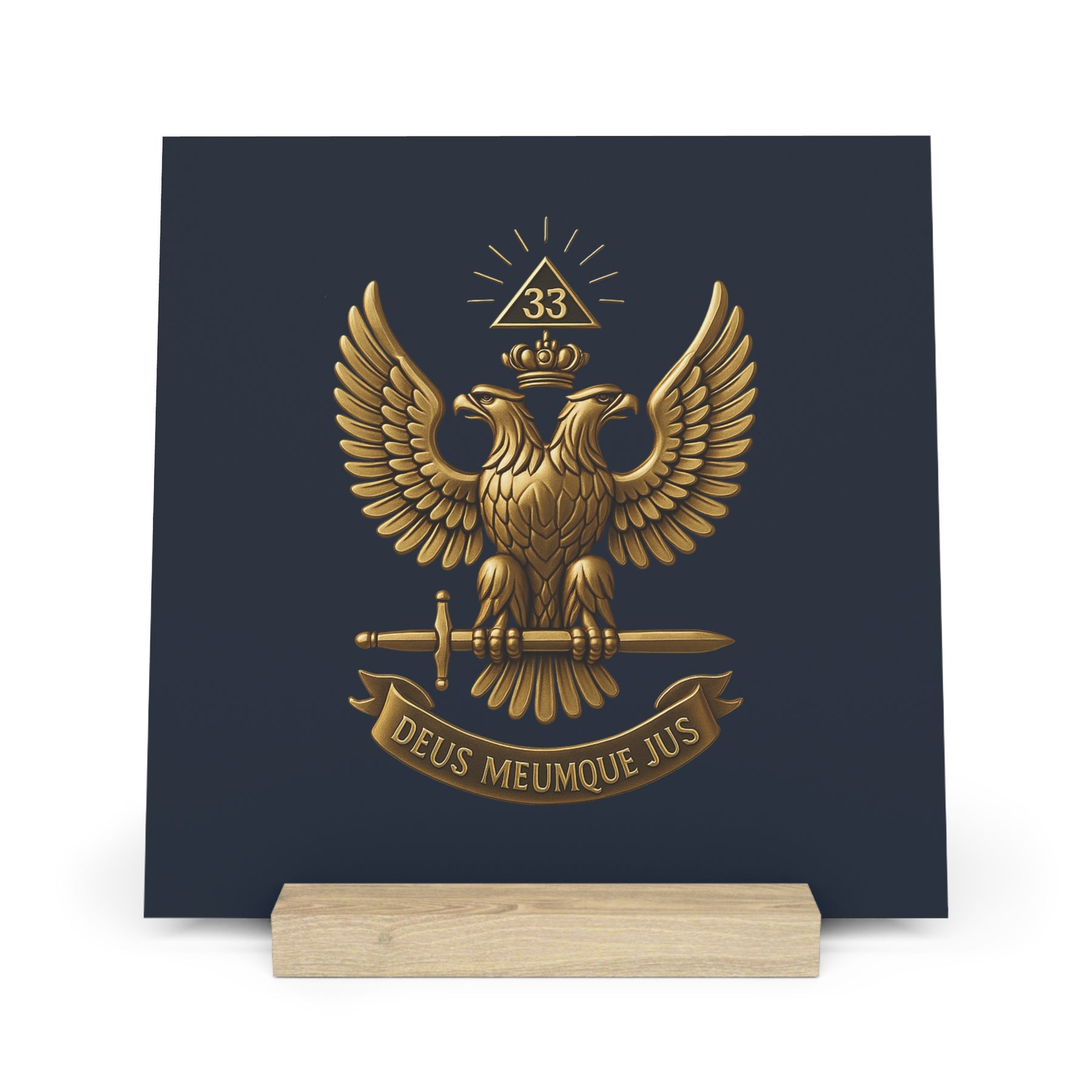 33rd Degree Scottish Rite Gallery Board with Stand - Bricks Masons