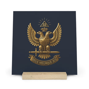 33rd Degree Scottish Rite Gallery Board with Stand - Bricks Masons
