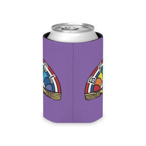 International Order of The Rainbow For Girls Can Cooler - Purple With Colorful Emblem - Bricks Masons