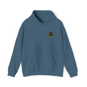DOI Hoodie - Soft Cotton Poly Blend Front Stitch Detail - Bricks Masons