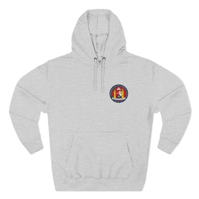 Malta Jurisdiction Hoodie - Three-Panel Fleece Stitched Front Design - Bricks Masons