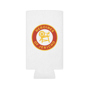 Heroines of Jericho Can Cooler - Red & Yellow Polyester Exterior - Bricks Masons