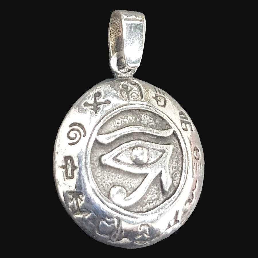Horus Eye Pendant in Silver 2 cm 3.5 g Art 920 - Bricks Masons