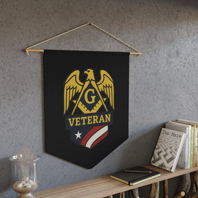 Master Mason Blue Lodge Pennant - Veteran Mason - Bricks Masons