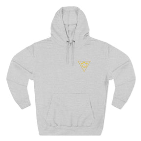 Grand Tiler of Solomon Hoodie - Three-Panel Fleece Front Embroidered Crest - Bricks Masons