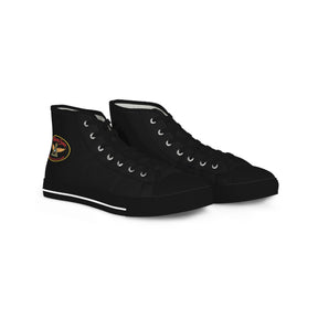 Widows Sons Sneaker - High Top Black & White Bikers Emblem - Bricks Masons