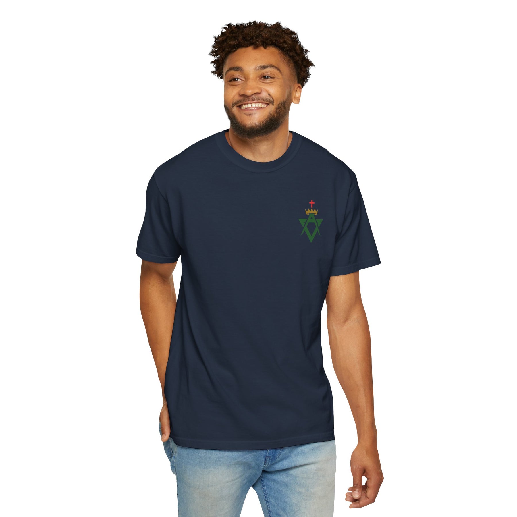 Allied Masonic Degrees T-Shirt - Cotton Garment-Dyed Tee Various Colors - Bricks Masons