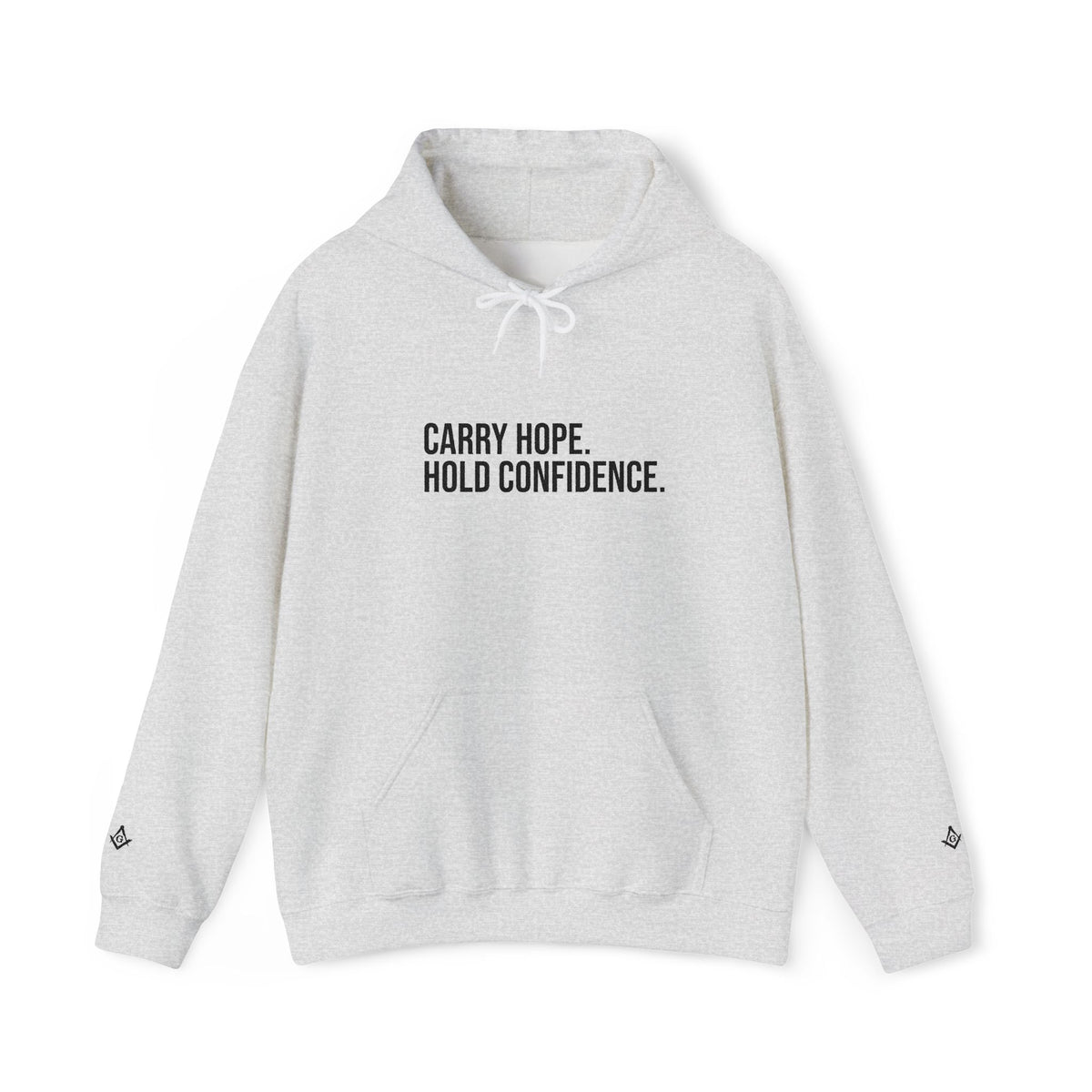 Master Mason Blue Lodge Hoodie - Carry Hope Hold Confidence - Bricks Masons