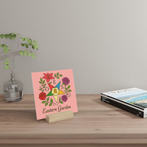 OES Plaque - with Stand - Bricks Masons