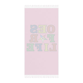 OES Towel - OES For Life Pink Polyester Beach Cloth - Bricks Masons