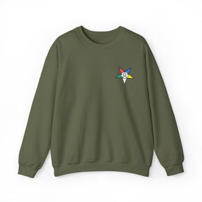 OES Sweatshirt - Crewneck Embroidered Emblem - Bricks Masons