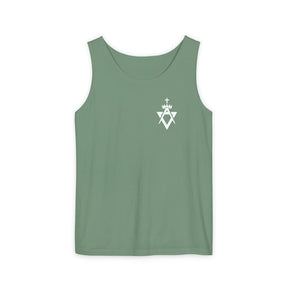 Allied Masonic Degrees Tank Top - Cotton Garment-Dyed Various Colors - Bricks Masons