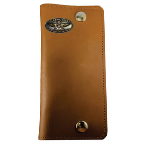 Widows Sons Wallet - Long Brown With Chain - Bricks Masons