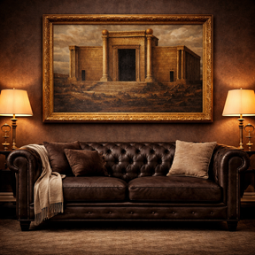 Masonic Canvas - The Temple Rises - Bricks Masons