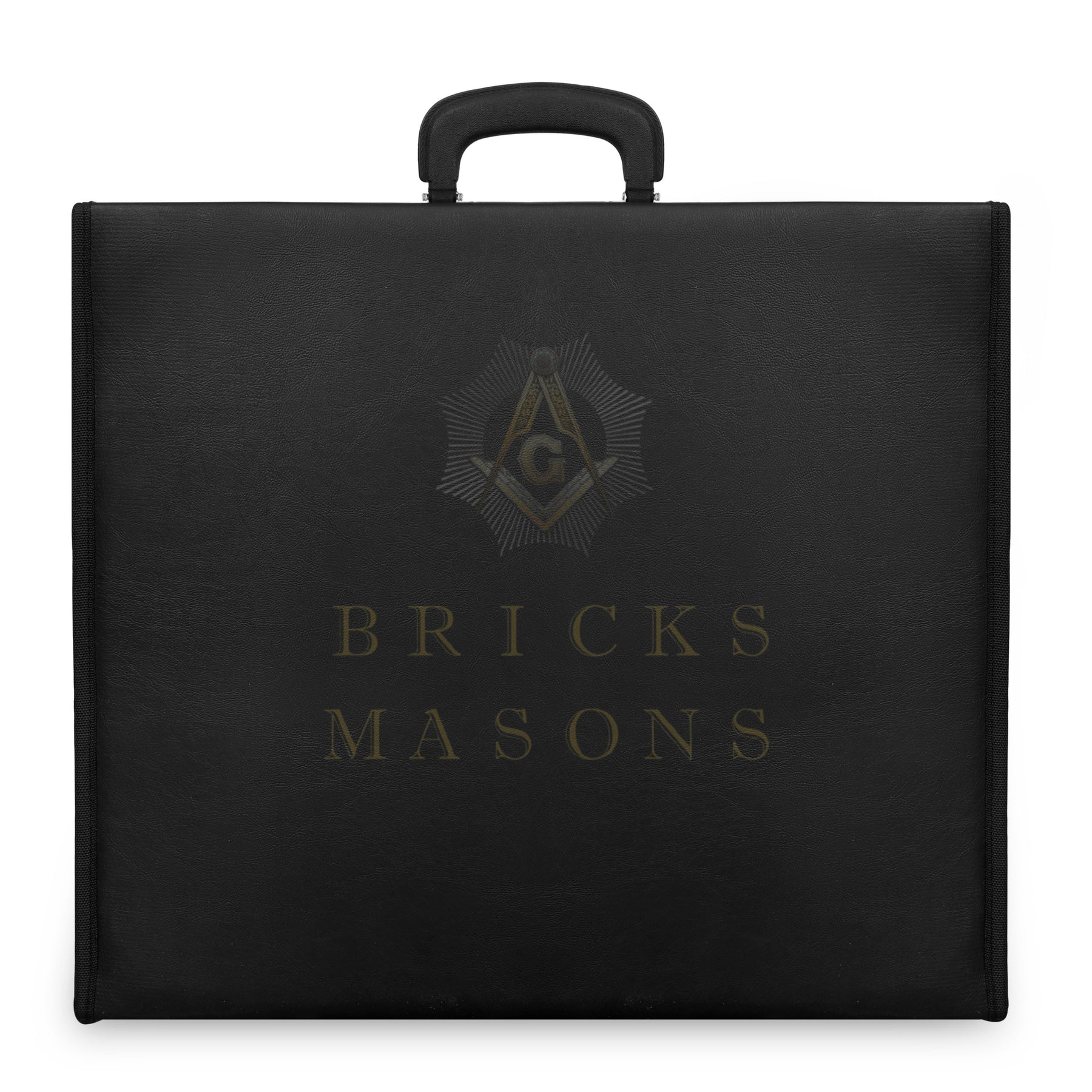 Past Sovereign Master Allied Masonic Degrees Apron Case - Black Imitation Leather MM, WM, Provincial