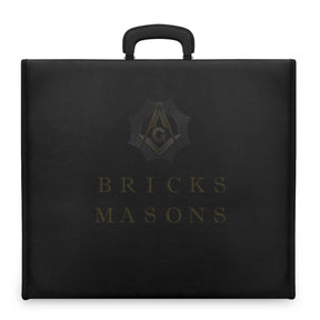 Past Sovereign Master Allied Masonic Degrees Apron Case - Black Imitation Leather MM, WM, Provincial
