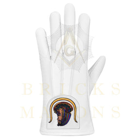 DOI Gloves - White Leather York Rite