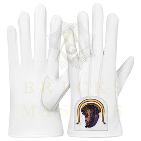 DOI Gloves - White Leather York Rite