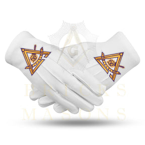 Past Thrice Illustrious Master Council Gloves - White Cotton