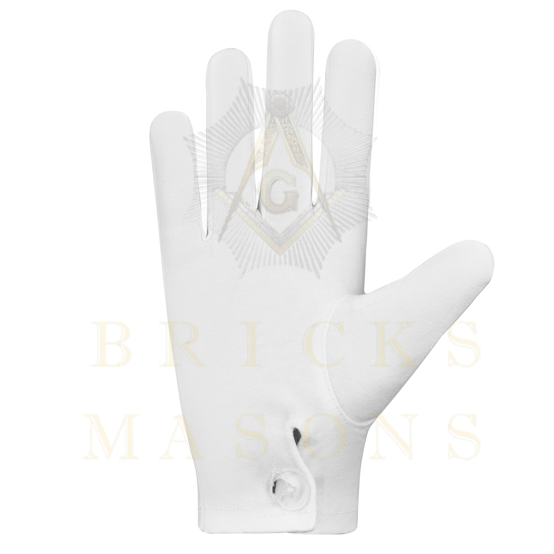 Past Grand Exalted Ruler Elks of the World Gloves - White Cotton