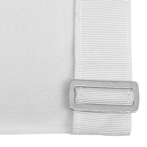 Royal Scofield Society Apron - White & Blue Machine Embroidery - Bricks Masons