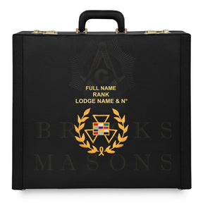 Past Grand High Priest Royal Arch Chapter Apron Case - Gold Machine Embroidery With Red Interior Various Sizes