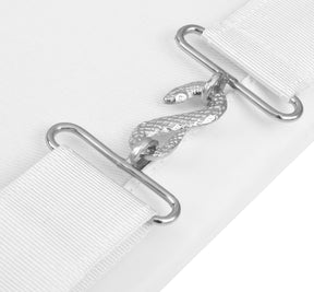 Master Mason Blue Lodge Apron - All White Bullion With Wreath Customizable Anniversary Year - Bricks Masons